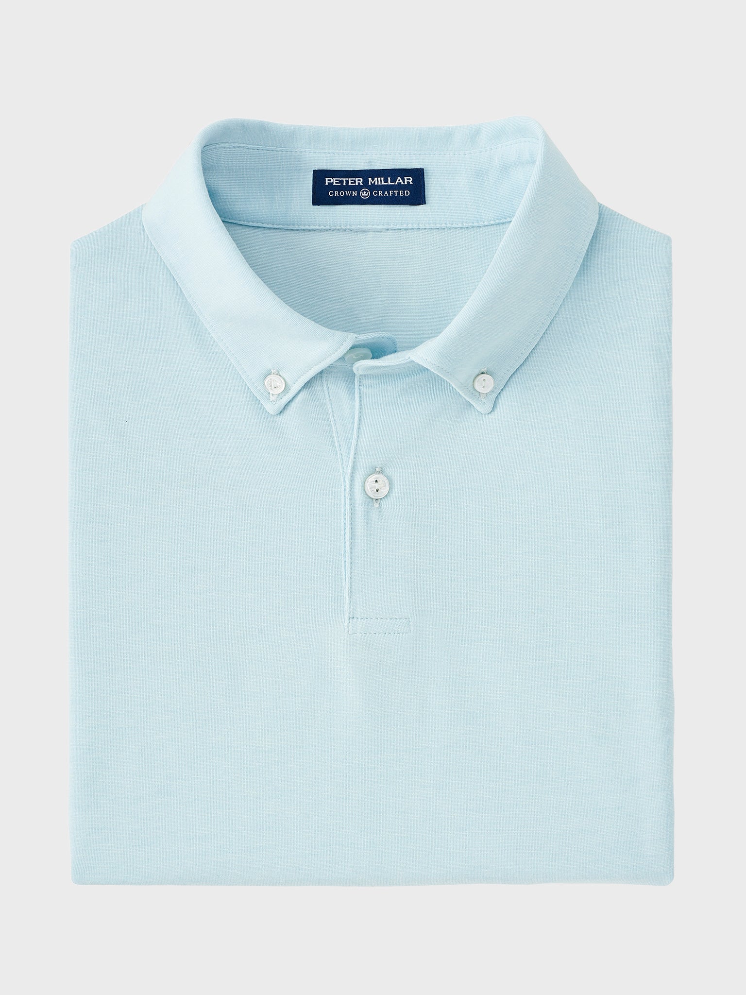 Peter Millar Crown Crafted Men's Ace Crown Blend Jersey Polo - Saint Bernard