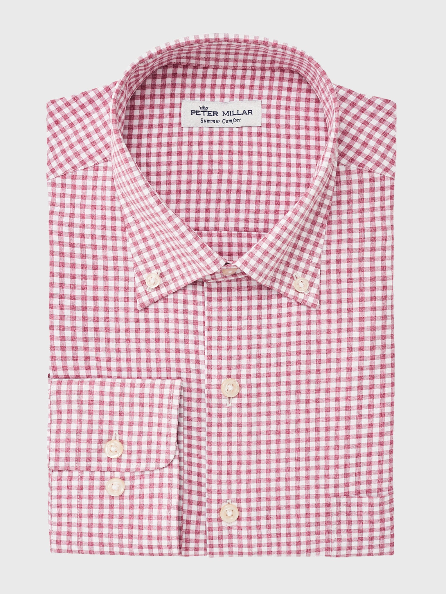 Peter Millar Crown Sport Men's Samuel Natural Touch Sport Shirt - Saint Bernard