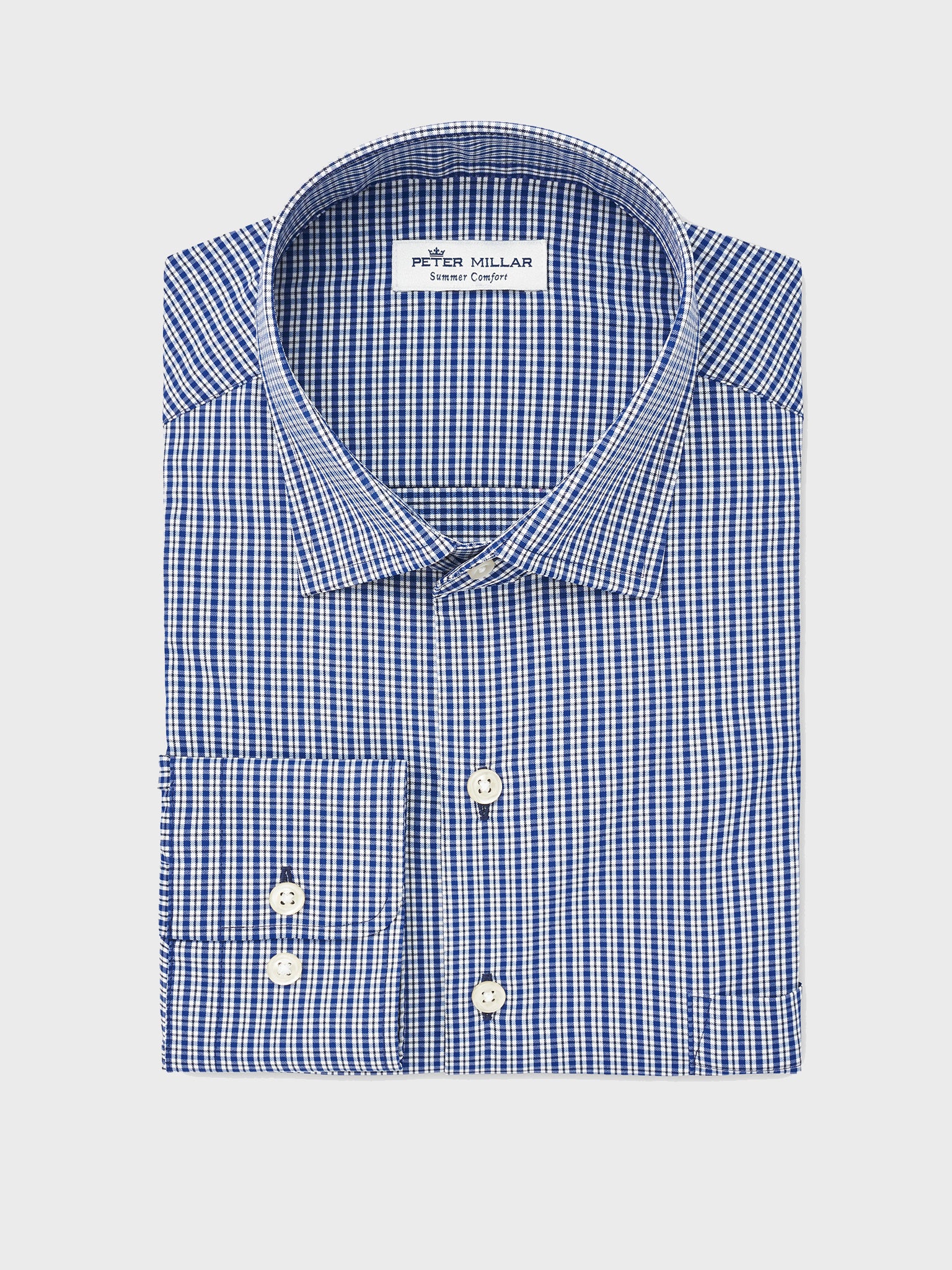 Peter Millar Crown Sport Men's Reed Performance Sport Shirt - Saint Bernard