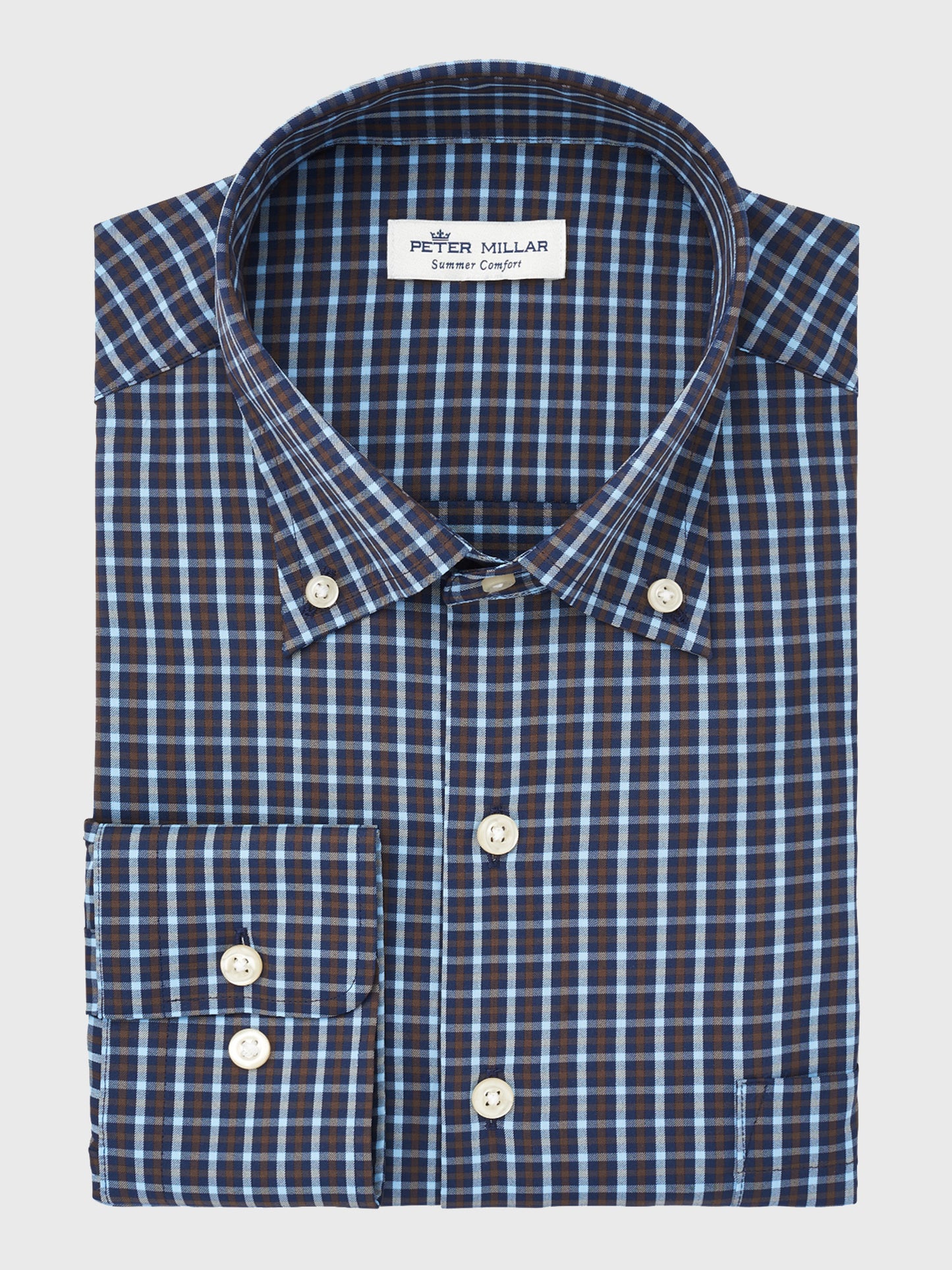 Peter Millar Crown Sport Men's Morgan Performance Sport Shirt - Saint Bernard