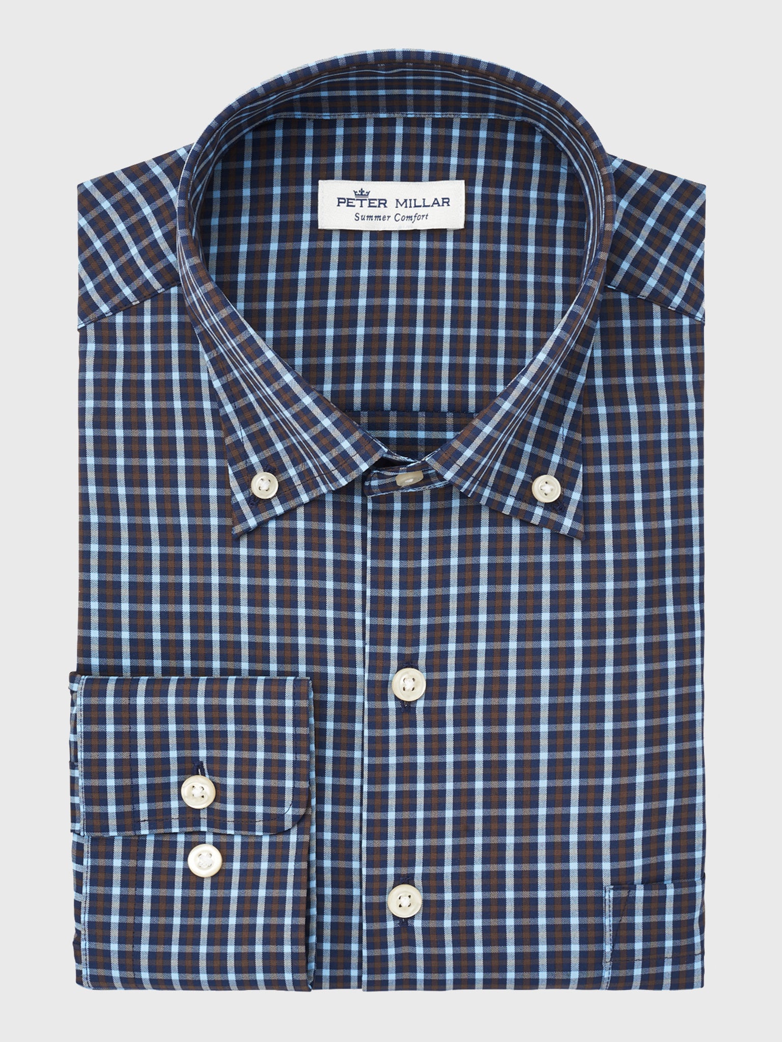 Peter Millar Crown Sport Men's Morgan Performance Sport Shirt - Saint Bernard