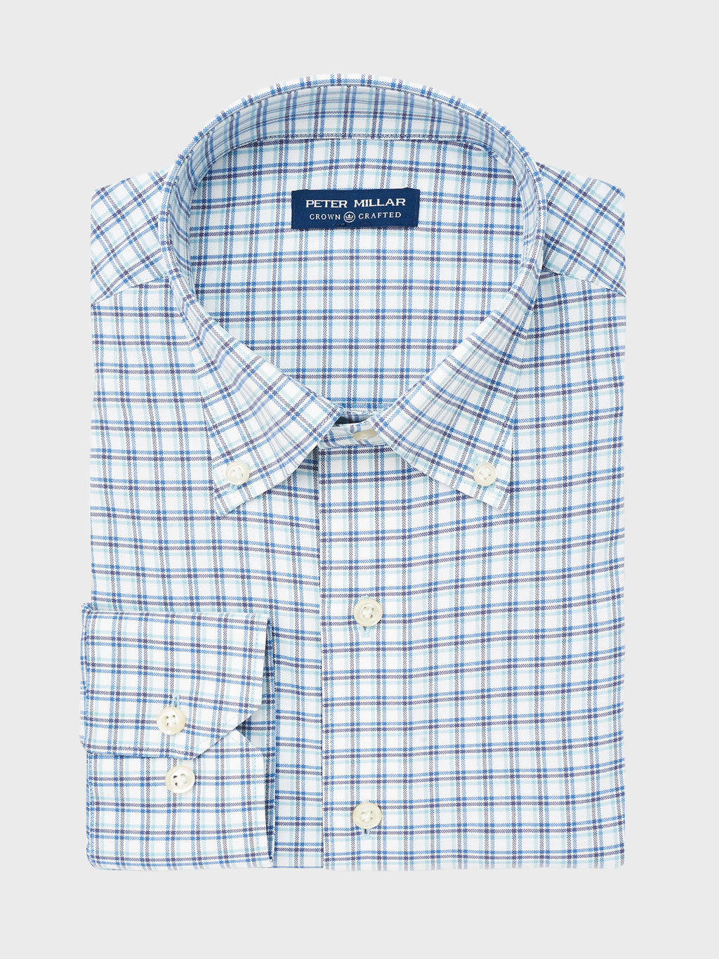 Peter Millar Crown Crafted Men's Wynton Performance Sport Shirt - Saint Bernard