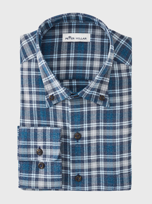 Peter Millar Crown Sport Men's Jackson Performance Flannel Sport Shirt