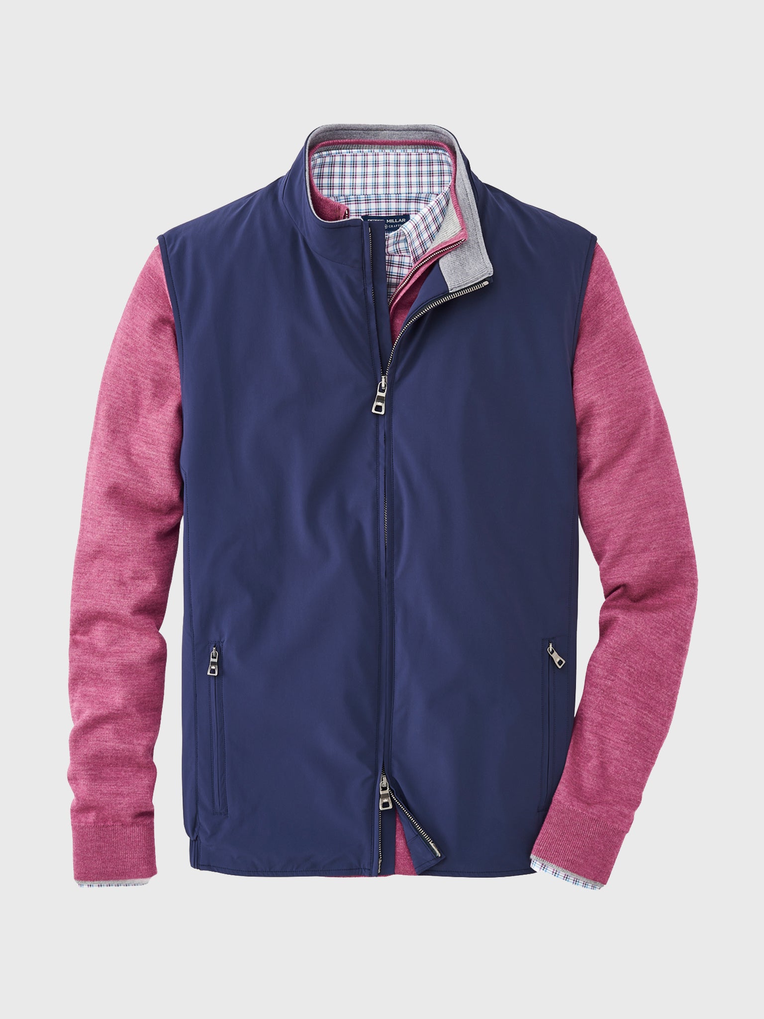 Peter Millar Crown Crafted Men's Stealth Light Insulated Vest - Saint Bernard