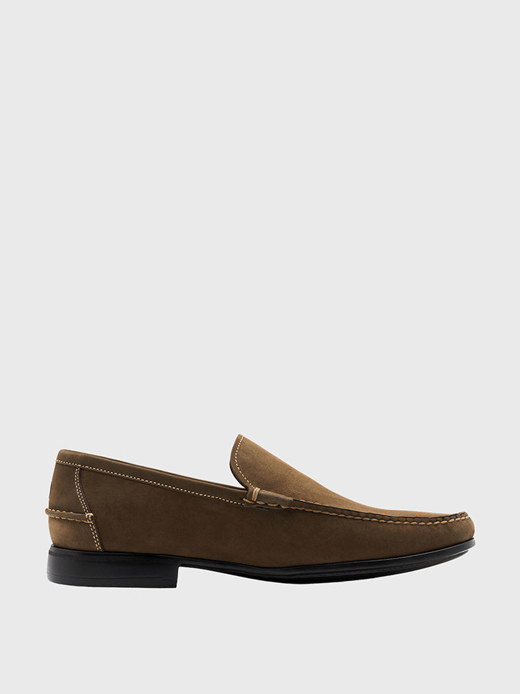 Peter Millar Crown Men's NuBuck Venetian Loafer - Saint Bernard