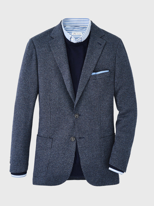 Peter Millar Crown Men's Mouline Houndstooth Soft Jacket