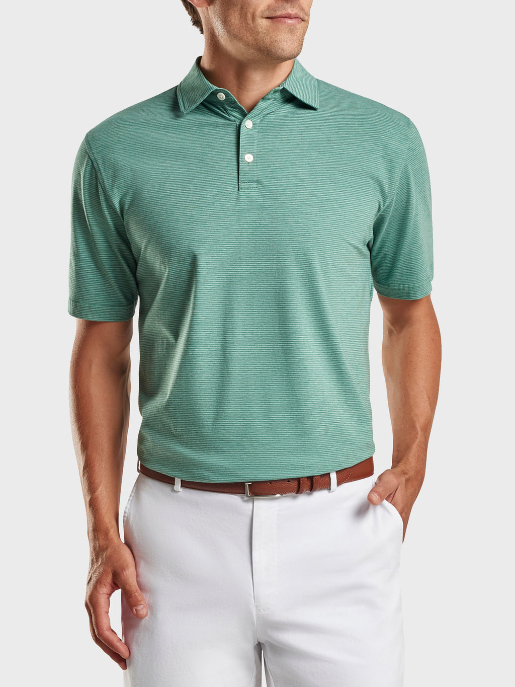 Peter Millar Crown Men's Soft Biscayne Polo - Saint Bernard