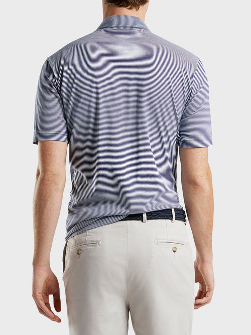 Peter Millar Seaside Men's Wellington Aqua Cotton Polo