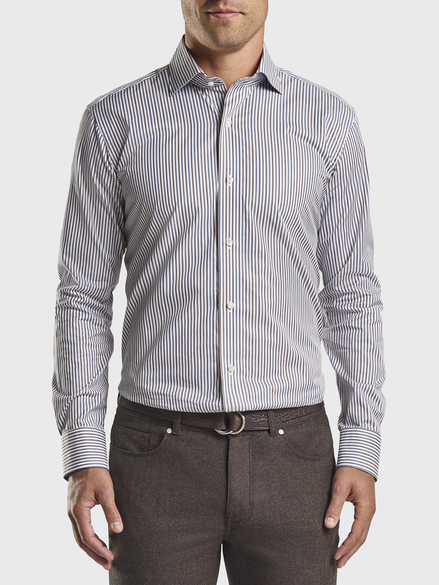 Peter Millar Collection Men's Strasse Cotton Sport Shirt - Saint Bernard