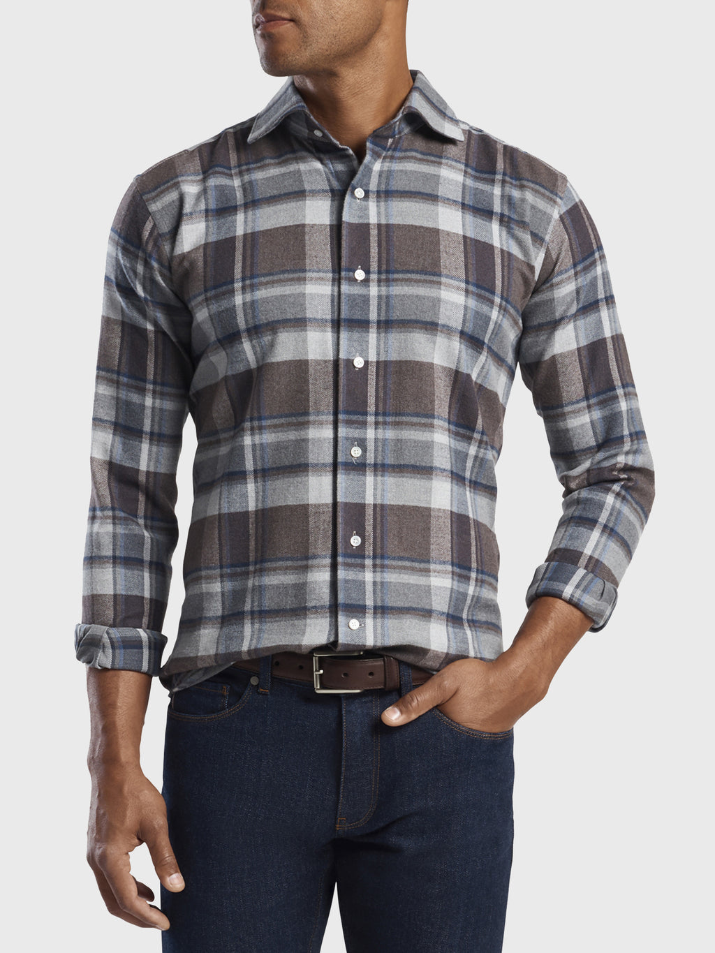 Peter Millar Collection Men's Caven Cotton Sport Shirt - Saint Bernard