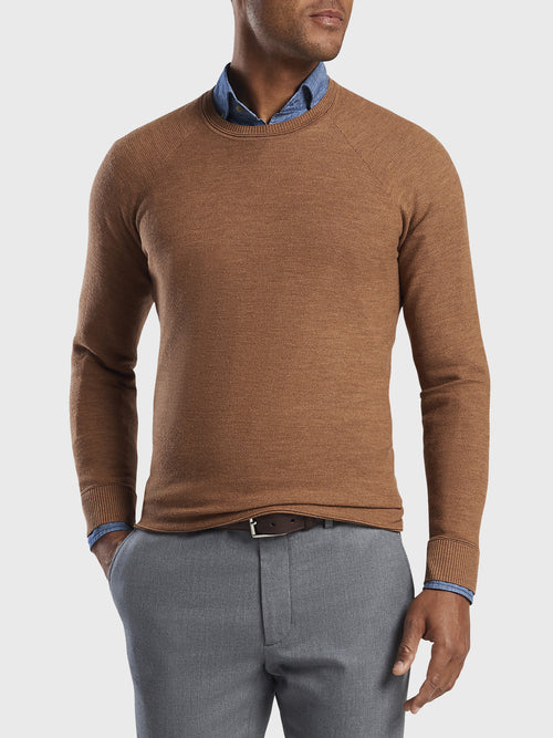 Peter Millar Men's Collection Excursionist Flex Villa Raglan Crewneck Sweater
