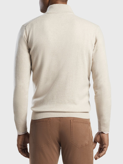 Peter Millar Men's Artisan Crafted Cashmere Quarter-Zip Pullover Sweater