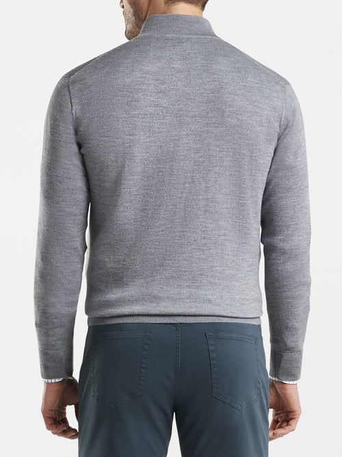 Peter Millar Crown Soft Men's Merino-Silk Quarter-Zip Pullover Sweater