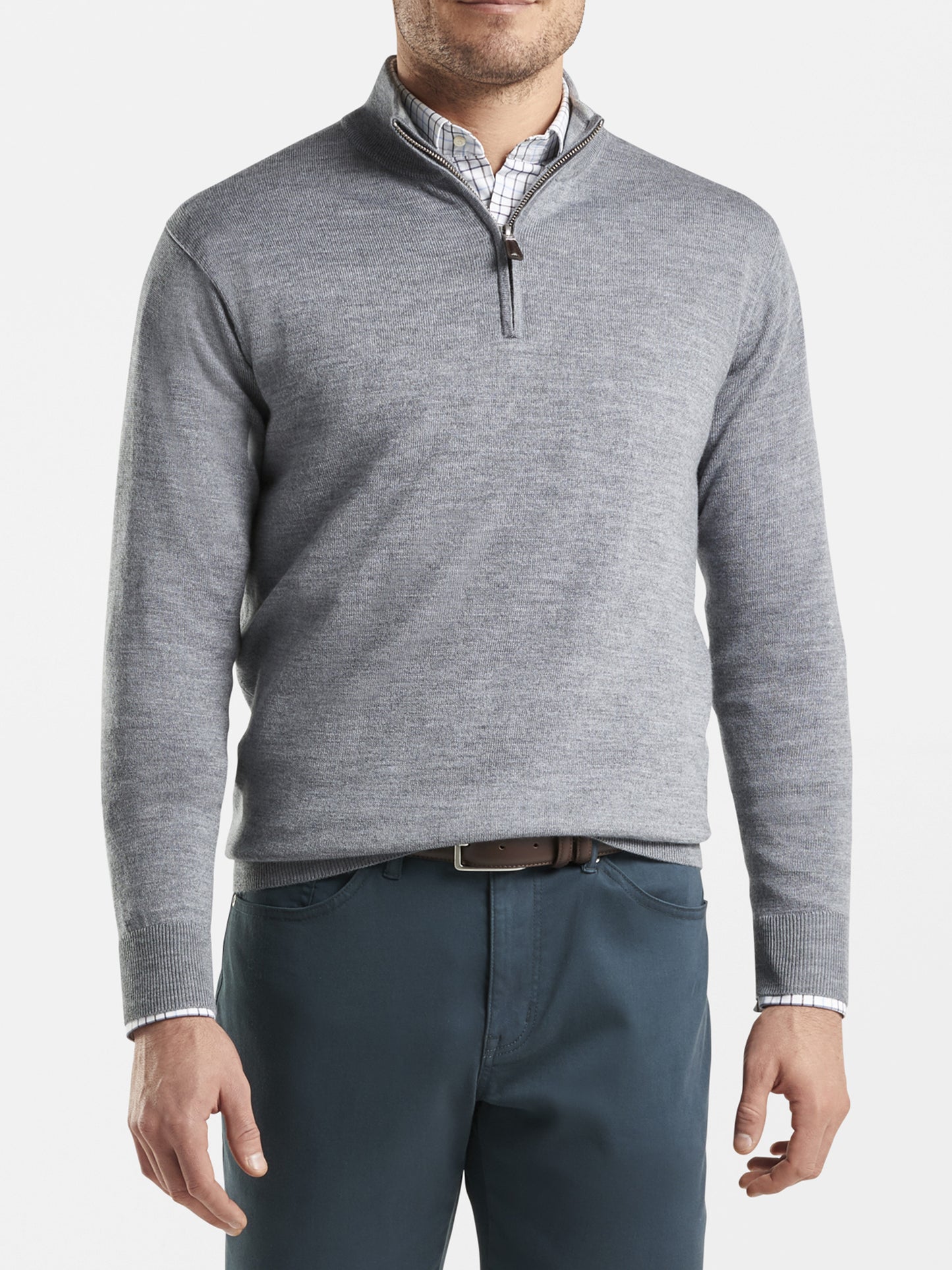 Peter Millar Crown Soft Men's Merino-Silk Quarter-Zip Pullover Sweater