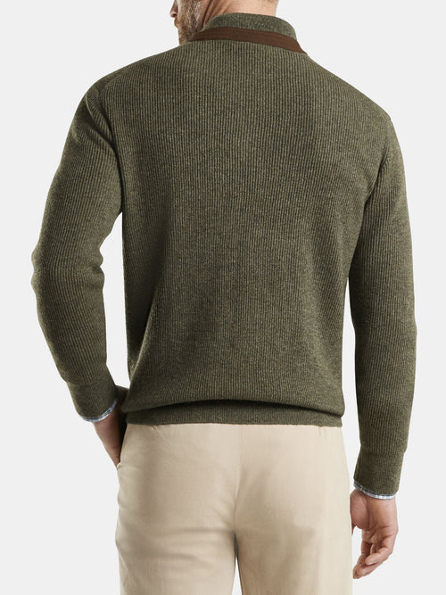 Peter Millar Crown Wool-Cashmere Quarter-Zip Sweater