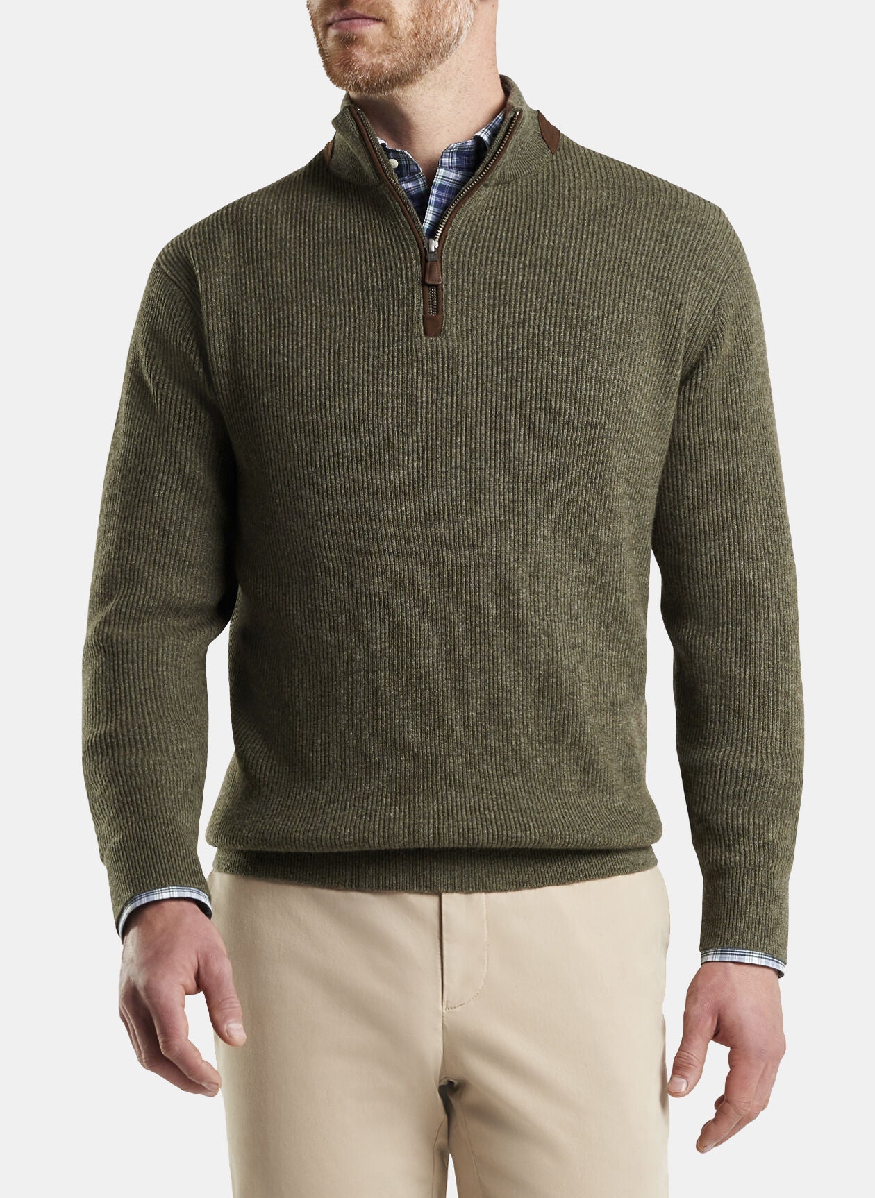 Peter Millar Crown Wool-Cashmere Quarter-Zip Sweater