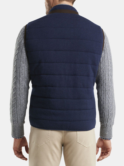 Peter Millar Crown Wool-Cashmere Full-Zip Vest