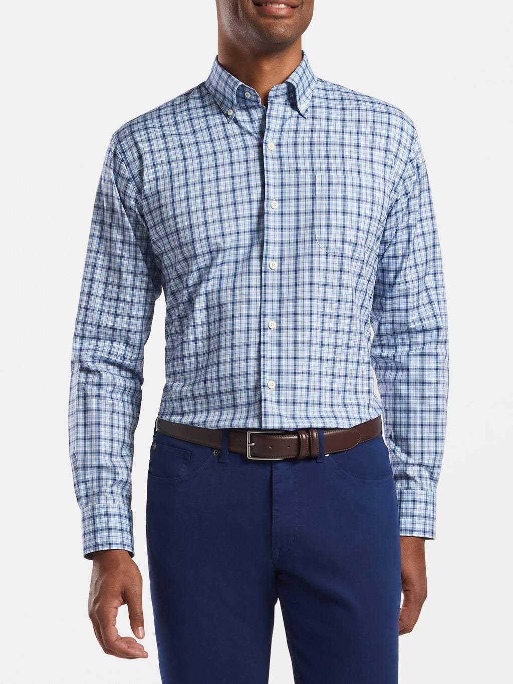 Peter Millar Men's Crown Ease Douglas Sport Shirt - Saint Bernard