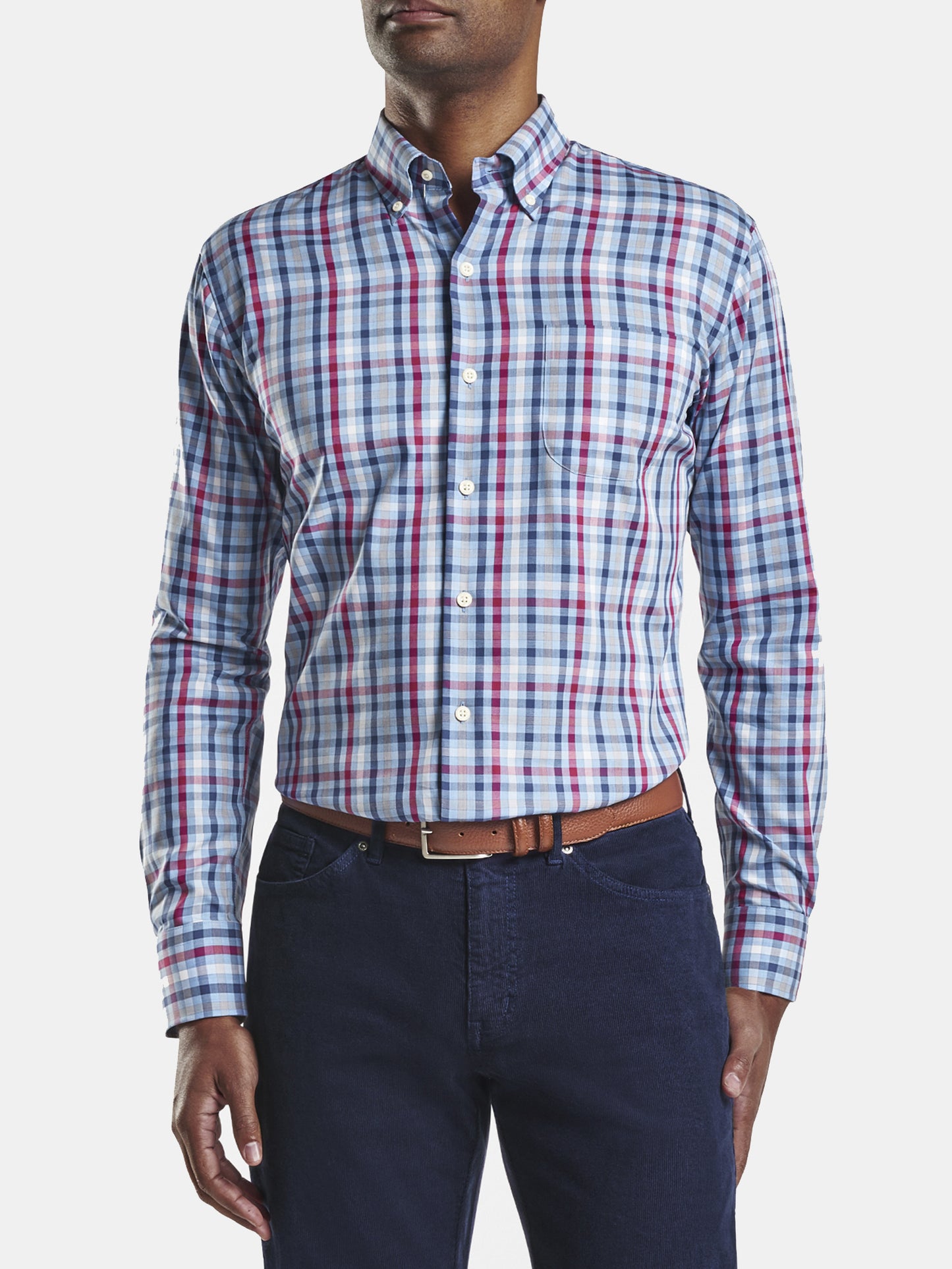 Peter Millar Crown Men's Crown Ease Philip Sport Shirt - Saint Bernard