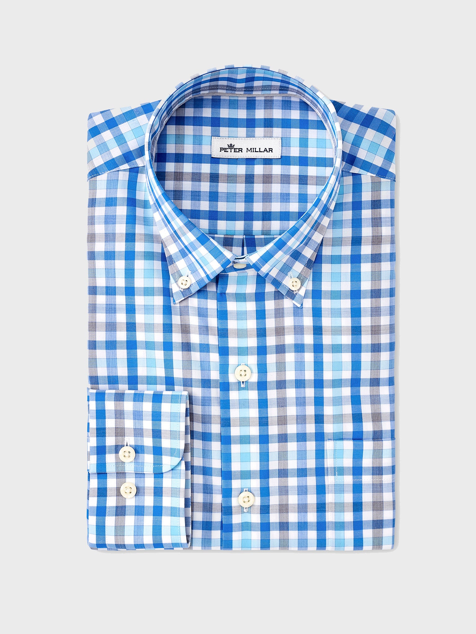 Peter Millar Crown Men's Crown Ease Philip Sport Shirt - Saint Bernard