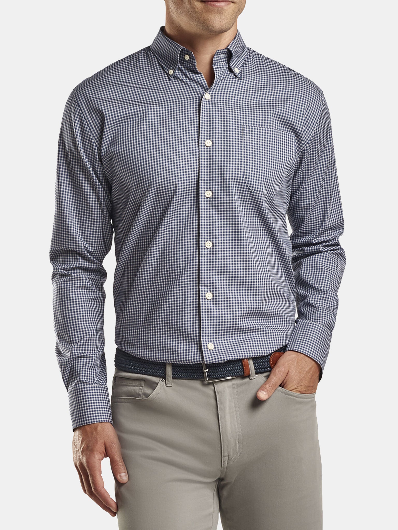 Peter Millar Men's Crown Ease Alexander Sport Shirt - Saint Bernard