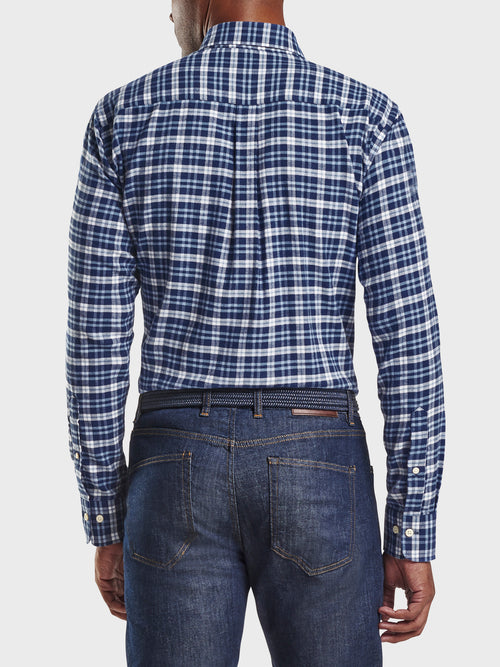 Peter Millar Crown Men's Gus Flannel Sport Shirt