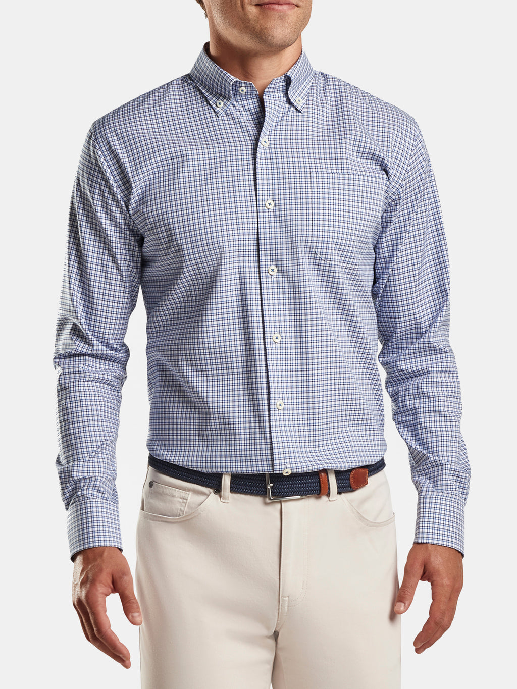 Peter Millar Crown Soft Men's Jefferson Sport Shirt - Saint Bernard