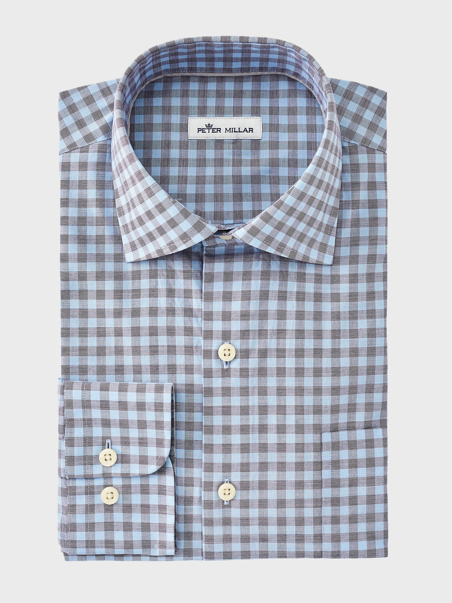 Peter Millar Crown Men's Felix Cotton-Blend Sport Shirt - Saint Bernard