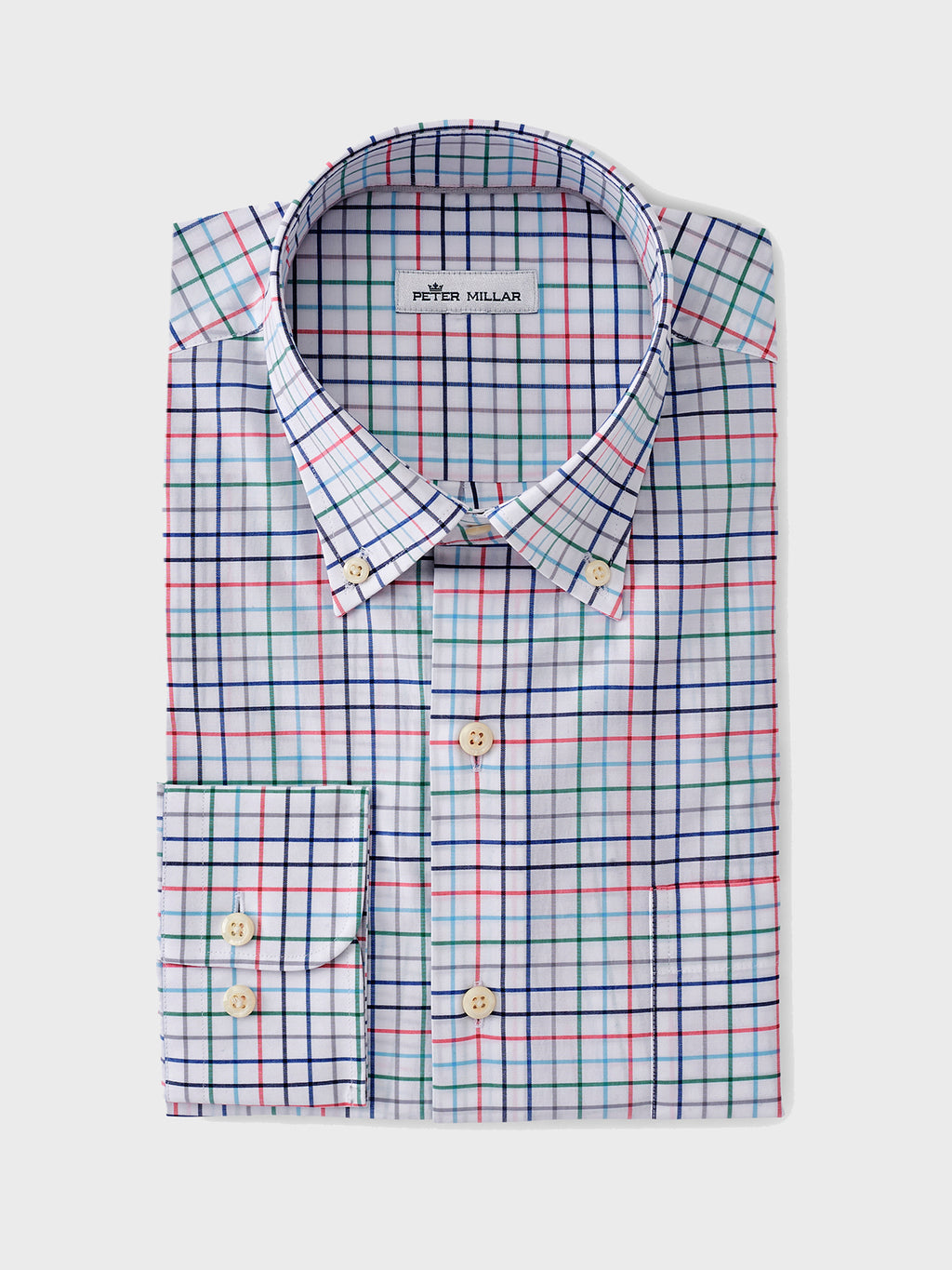 Peter Millar Crown Men's Crown Finish Simon Sport Shirt - Saint Bernard