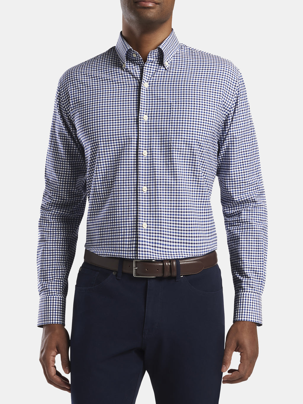 Peter Millar Crown Men's Ferdinand Cotton-Blend Sport Shirt - Saint Bernard
