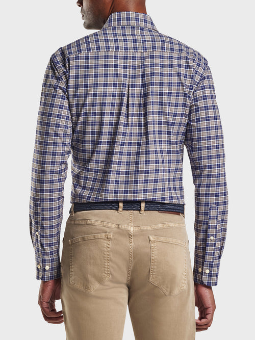 Peter Millar Crown Men's Holland Cotton-Blend Sport Shirt