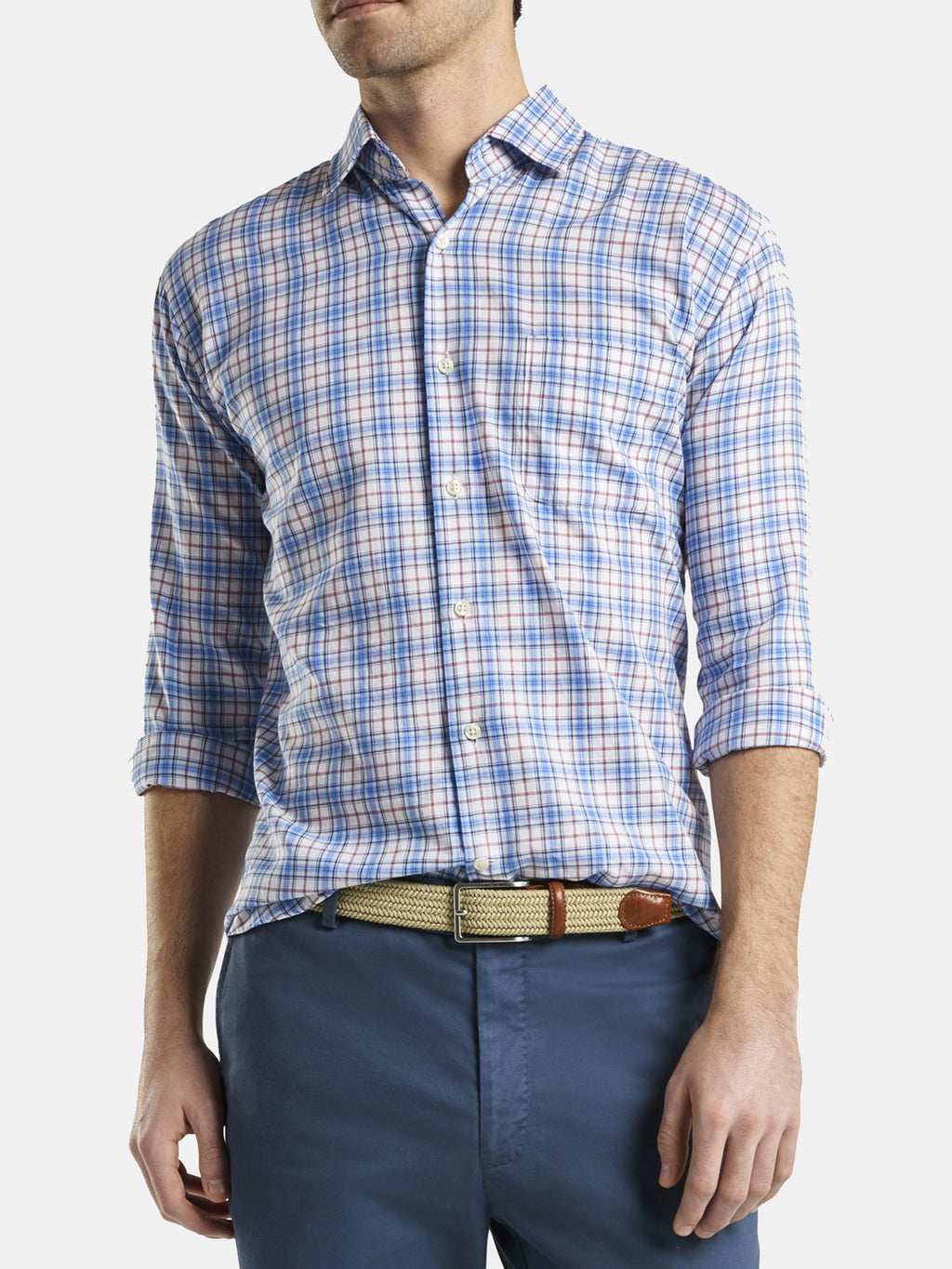 Peter Millar Seaside Mackay Cotton Sport Shirt - Saint Bernard