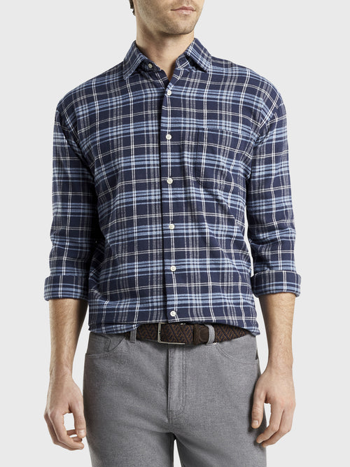 Peter Millar Mountainside Men's Ashburton Flannel Sport Shirt