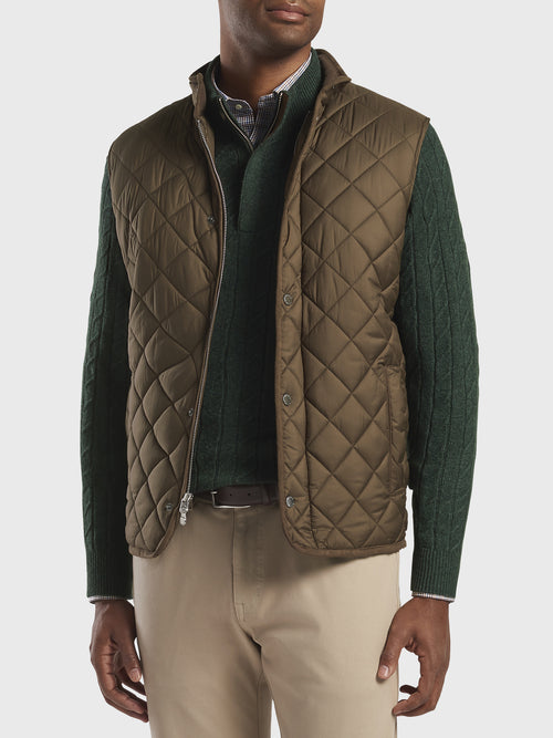 Peter Millar Crown Men's Essex Quilted Travel Vest