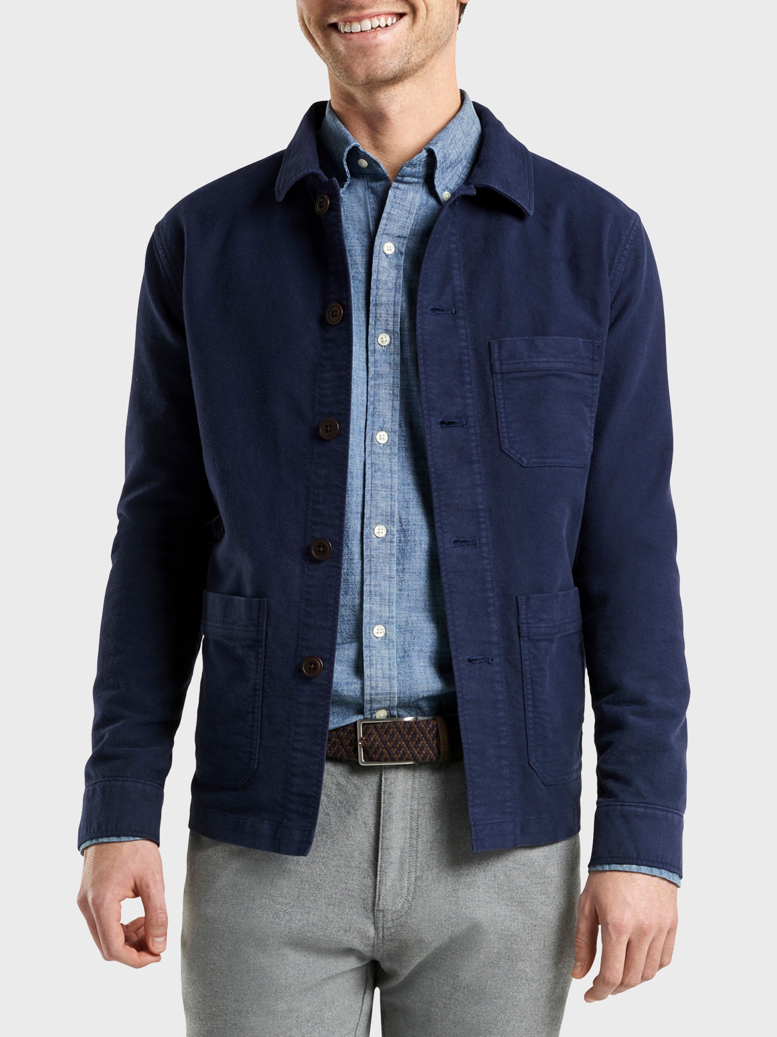 Peter Millar Mountainside Men's Moleskin Chore Coat - Saint Bernard