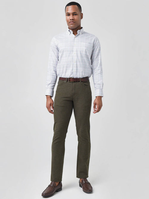 Peter Millar Crown Men's Cotton Flannel Five-Pocket Pant