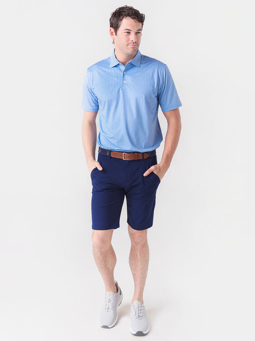 Peter Millar Crown Sport Men's Midnight Performance Jersey Polo