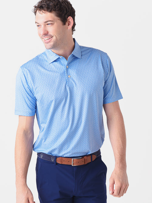 Peter Millar Crown Sport Men's Midnight Performance Jersey Polo