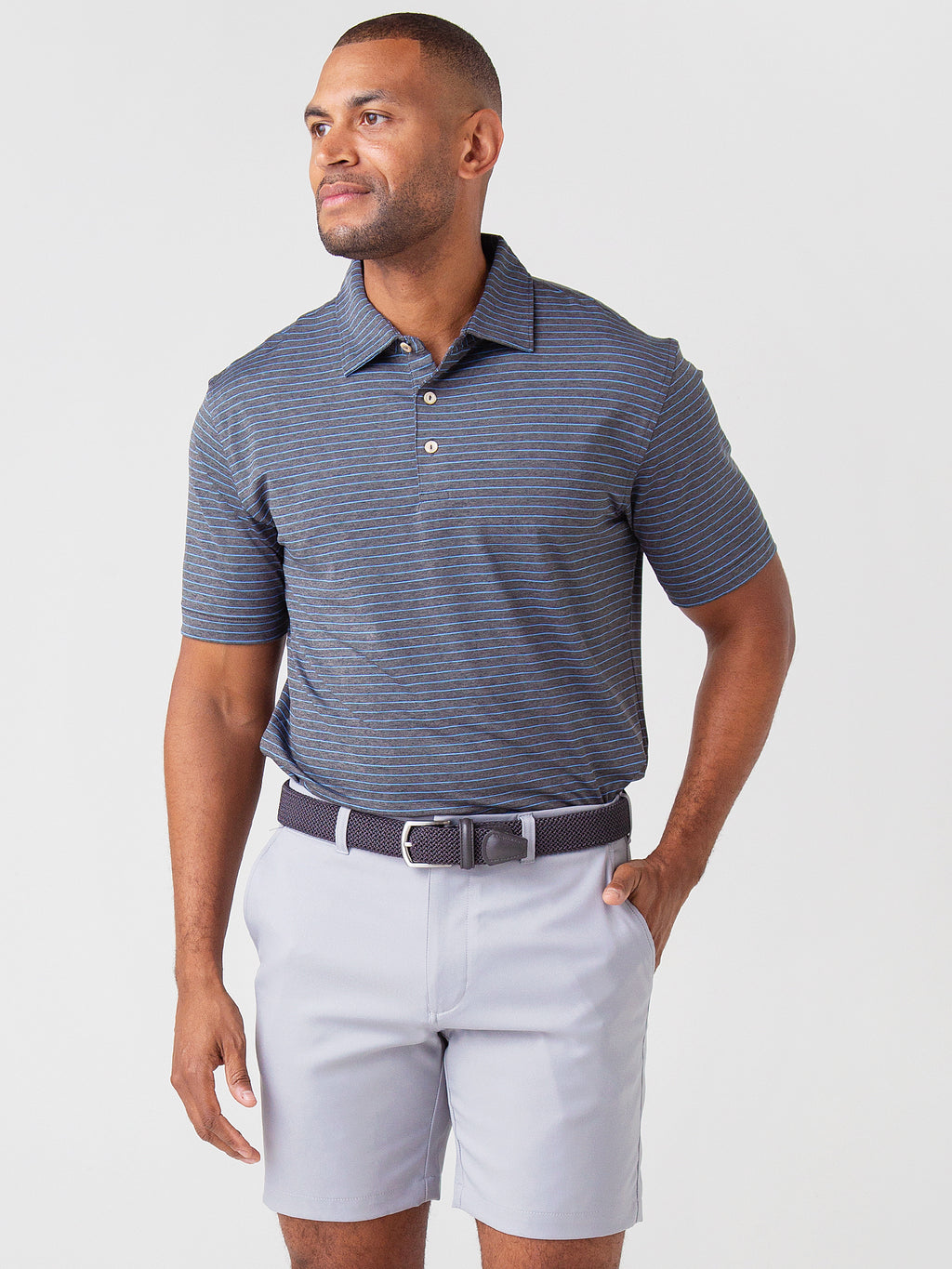 Peter Millar Crown Sport Men's Crafty Performance Jersey Polo - Saint Bernard