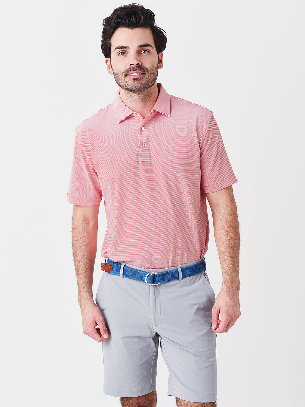 Peter Millar Crown Men's Jubilee Performance Jersey Polo - Saint Bernard