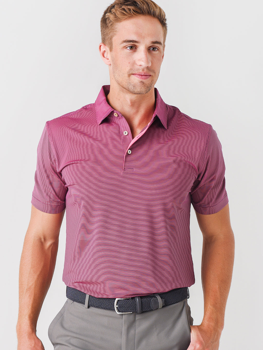 Peter Millar Crown Men's Jubilee Performance Jersey Polo - Saint Bernard