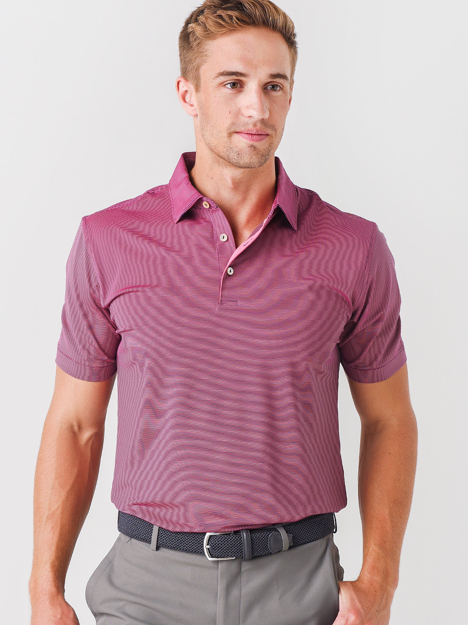 Peter Millar Crown Men's Jubilee Performance Jersey Polo - Saint Bernard