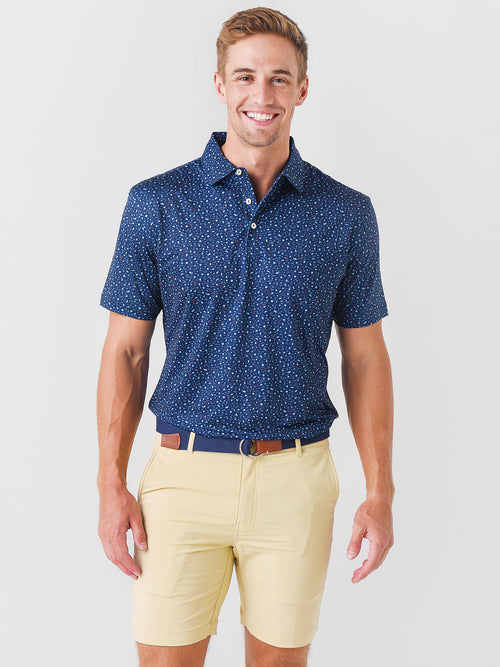 Peter Millar Crown Sport Men's Sun Performance Jersey Polo
