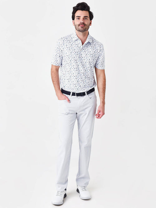 Peter Millar Crown Sport Men's Maple Performance Jersey Polo