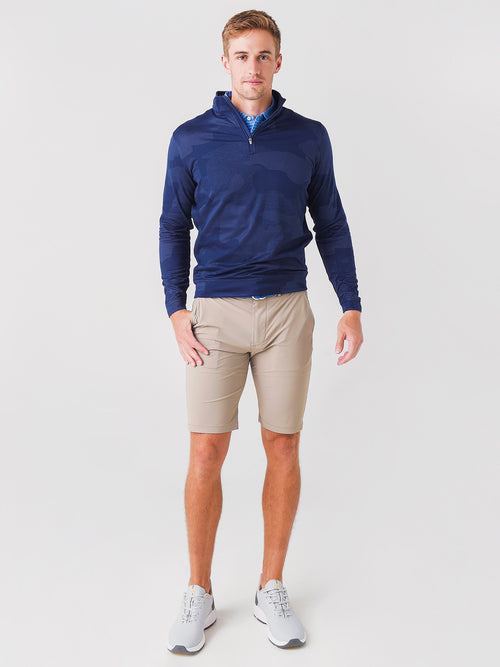 Peter Millar Crown Sport Men's Perth Camo Performance Quarter-Zip