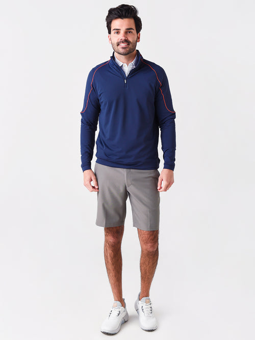 Peter Millar Crown Sport Men's Perth Piped Performance Quarter-Zip