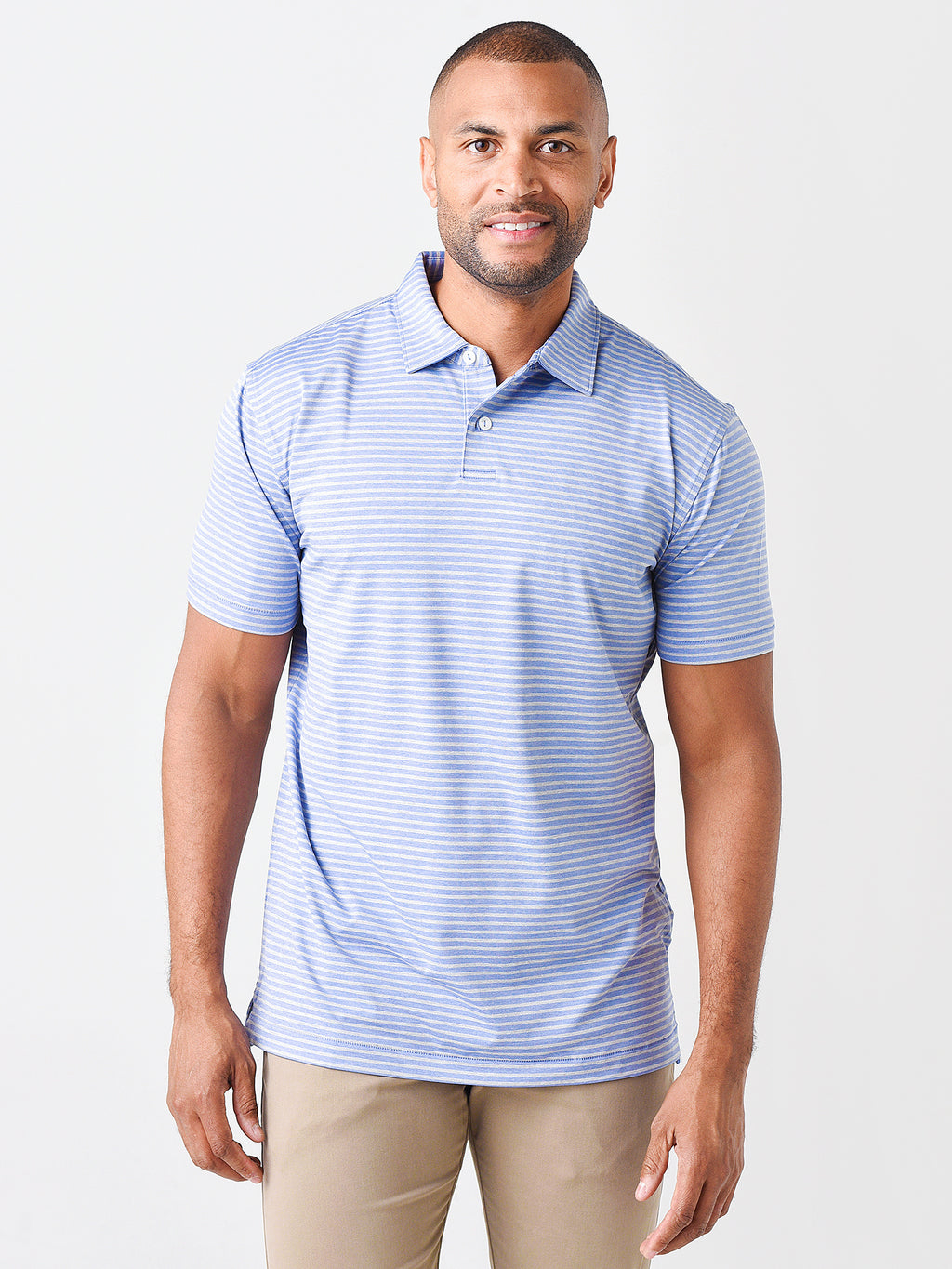 Peter Millar Crown Crafted Men's Miles Performance Polo - Saint Bernard