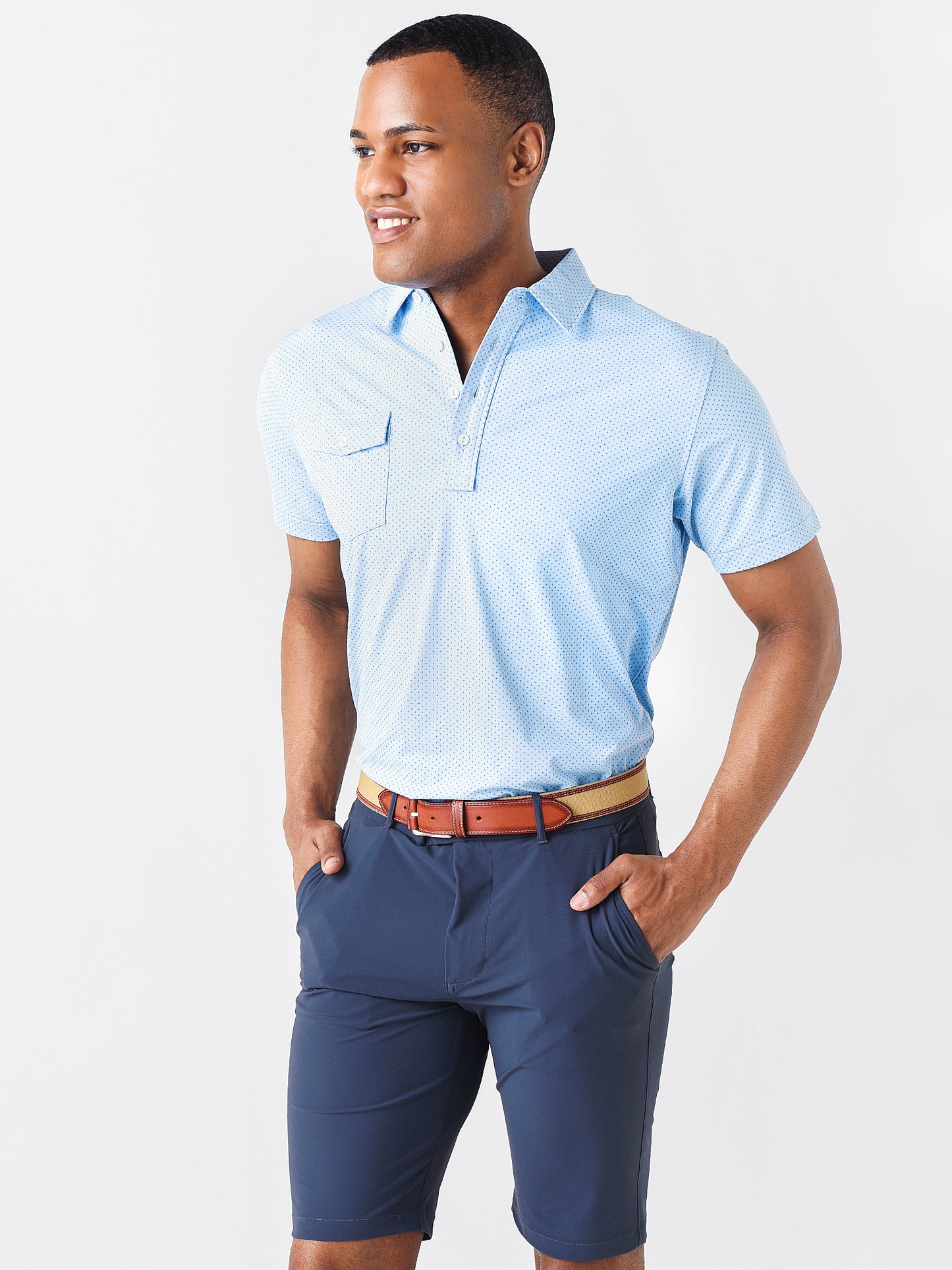Peter Millar Crown Crafted Men's Starlight Performance Jersey Polo