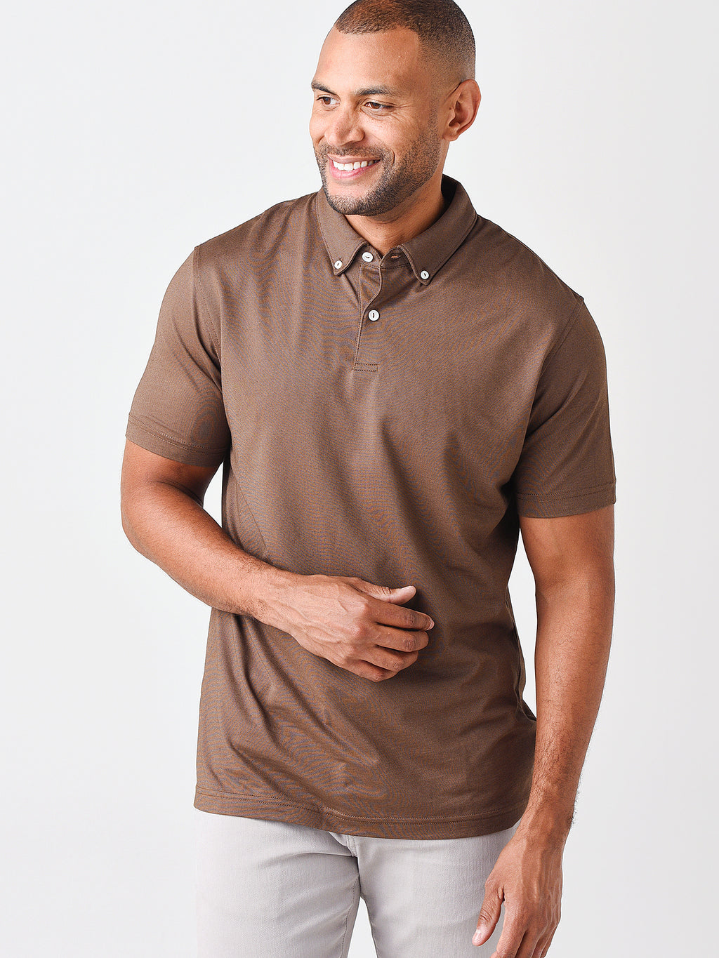 Peter Millar Crown Crafted Men's Ace Cotton-Blend Piqué Polo - Saint Bernard