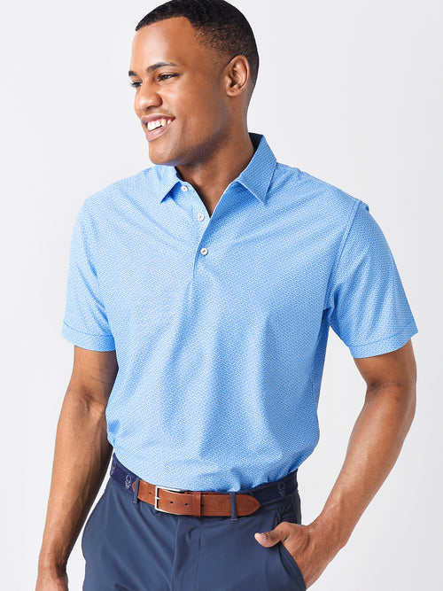 Peter Millar Crown Sport Men's Wylie Performance Mesh Polo